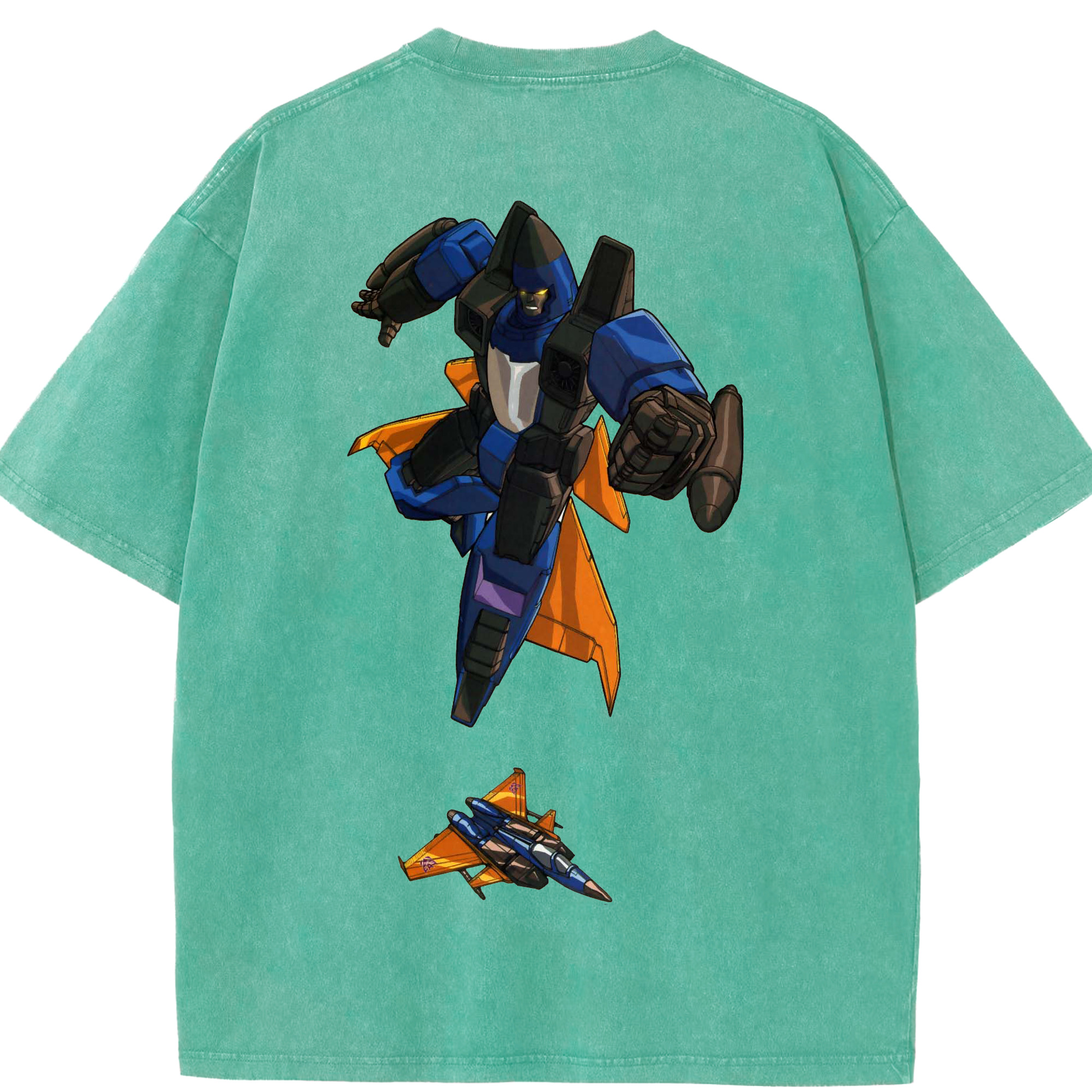 （画像用）  綿100% ヴィンテージ風 半袖Tシャツ（背面プリント）